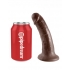 King Penis 6 Inches Brown Dildo