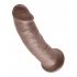 King Penis 9 Inch Dildo Brown