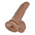 King Penis 9-inch Tan Dildo with Balls