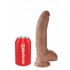 King Penis 9-inch Tan Dildo with Balls