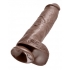 King Penis 11-Inch Realistic Dildo - Brown