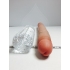 King Penis 8 Inches Vibrating Penis with Balls - Beige