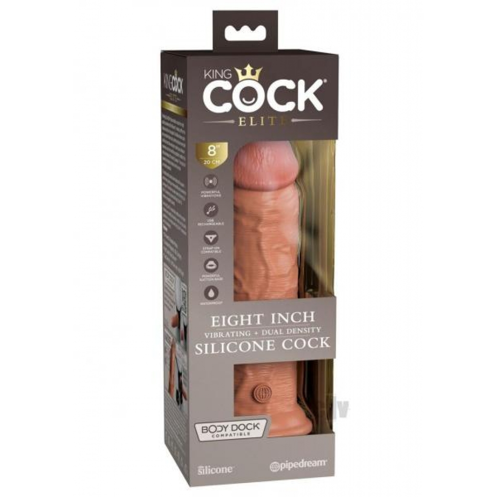 KC Elite Dual Dense Vibe Penis - Tan