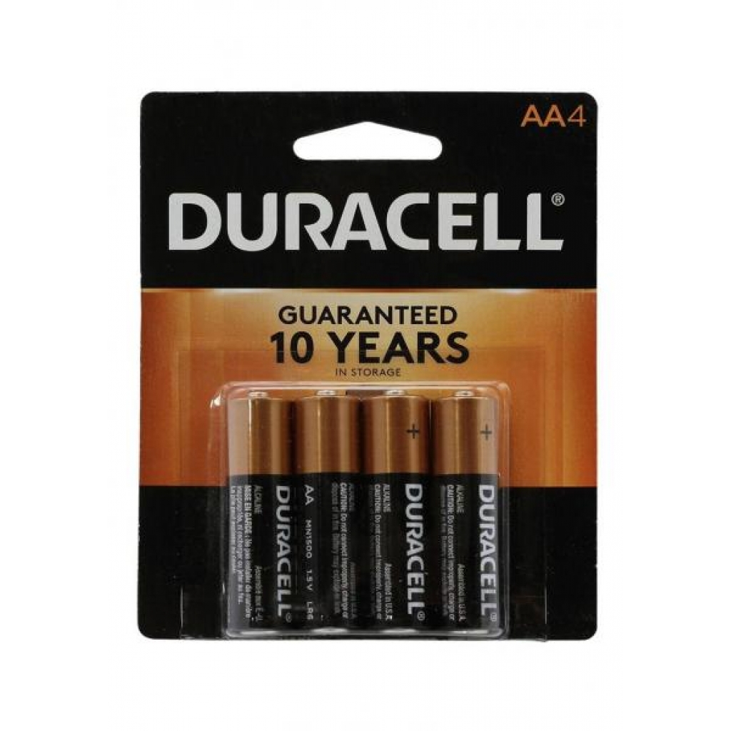 Duracell AA Long-Lasting Batteries - 4 Pack