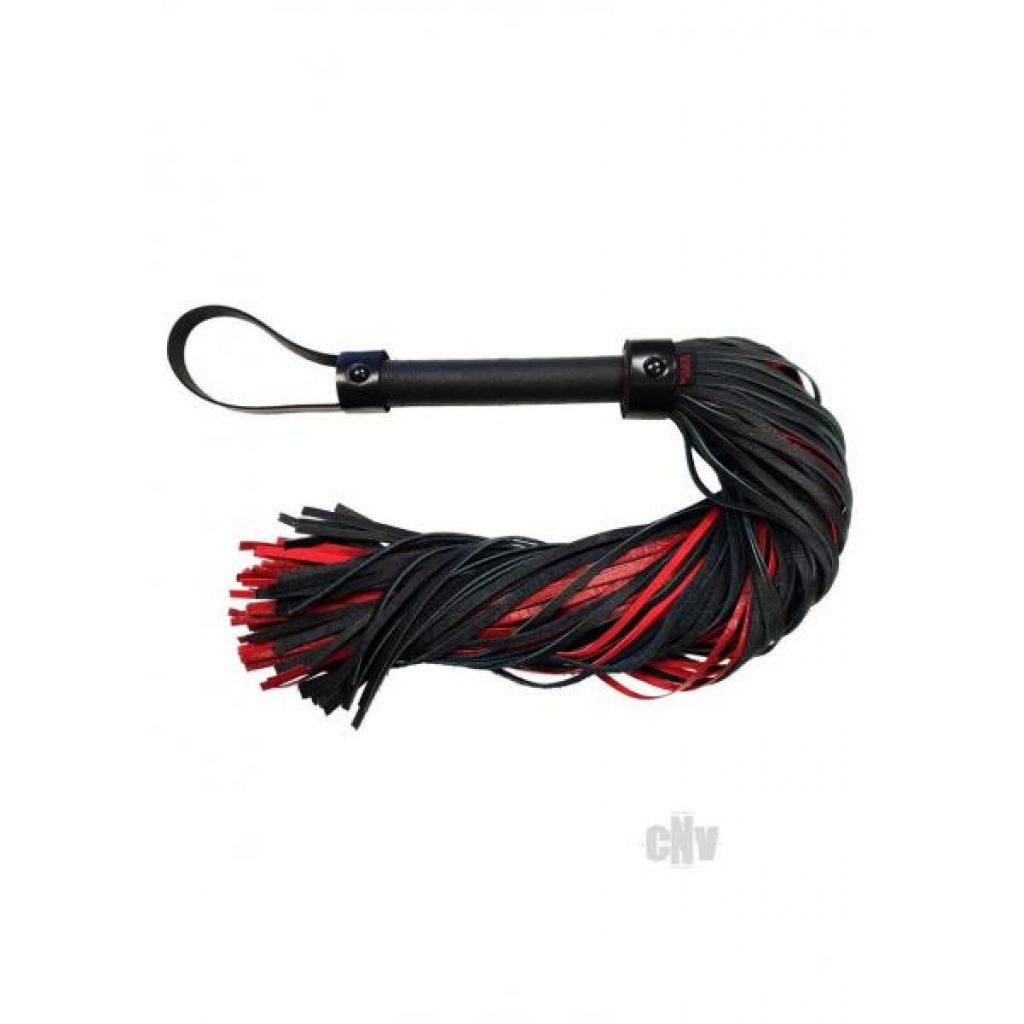 Rouge Anaconda Flogger - Burgundy Black