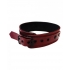 Rouge Anaconda Collar - Burgundy Red Leather