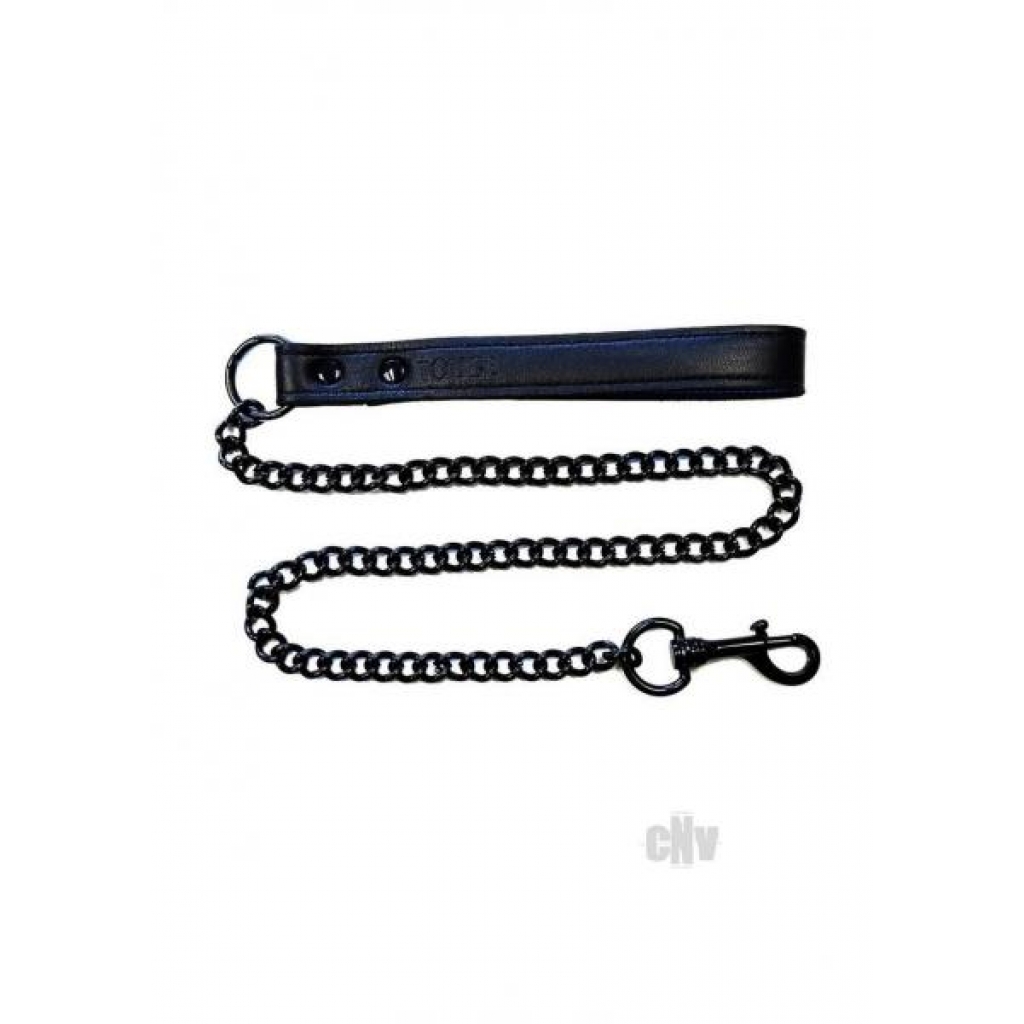 Versatile Black Leather Lead