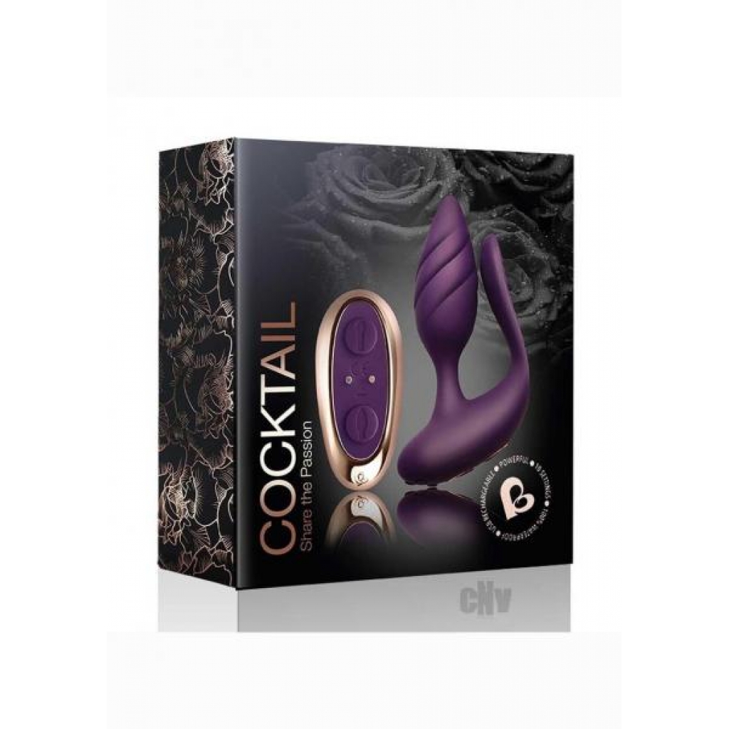 Cocktail Couples' Vibrator with Remote Control