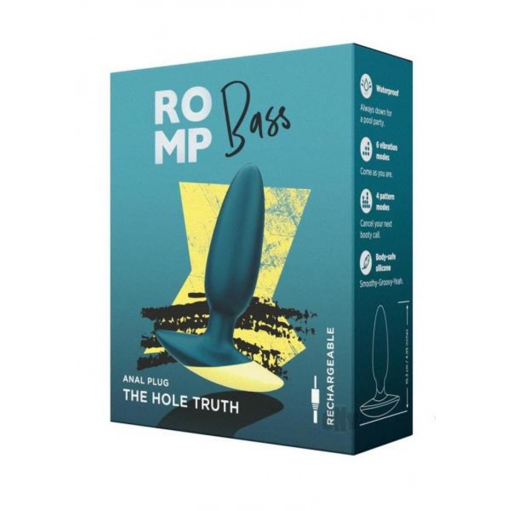 Romp Bass Green - Vibrating Anal Plug