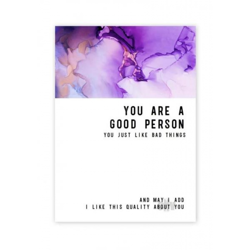 Good Person Bad Things Greeting Card