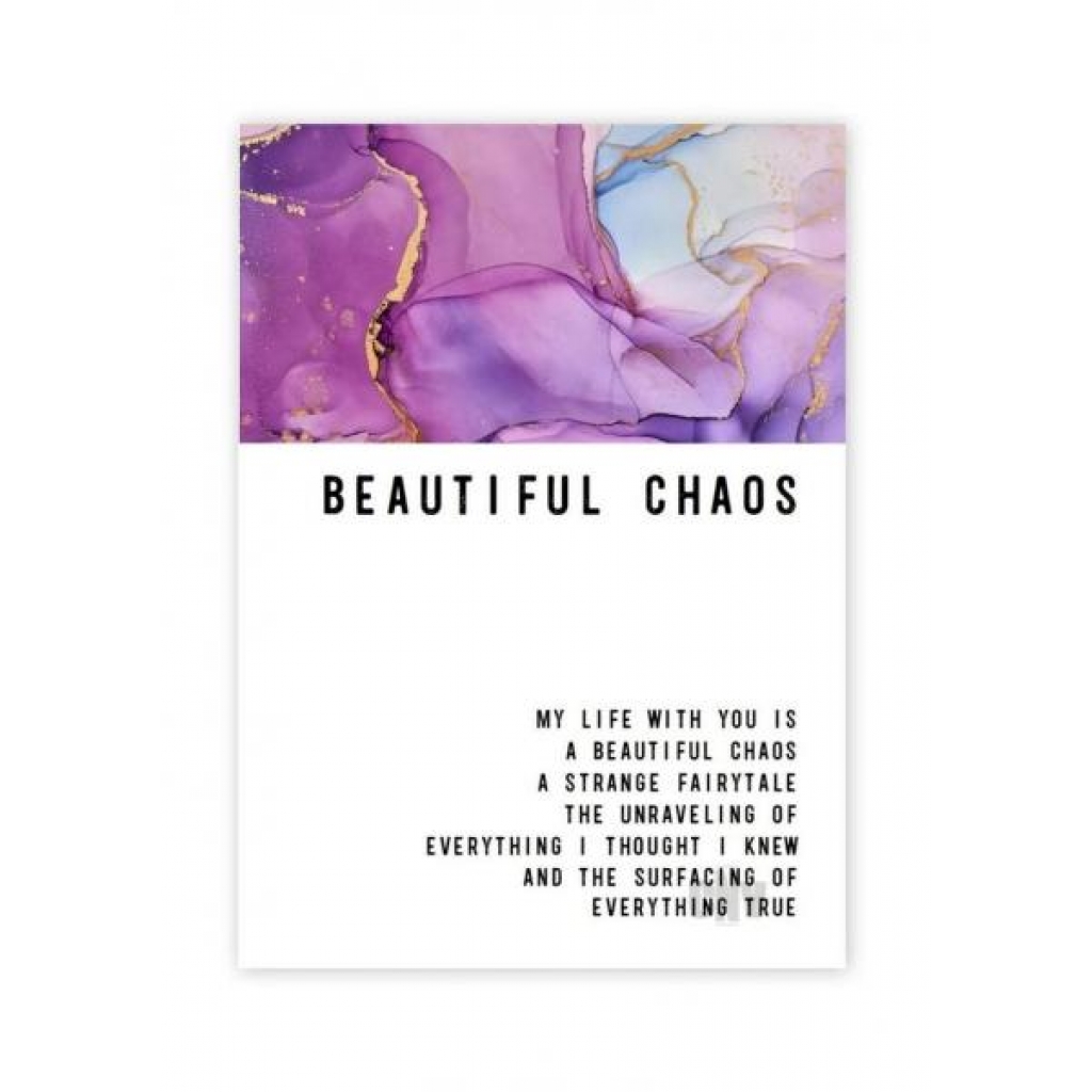 Beautiful Chaos Greeting Card