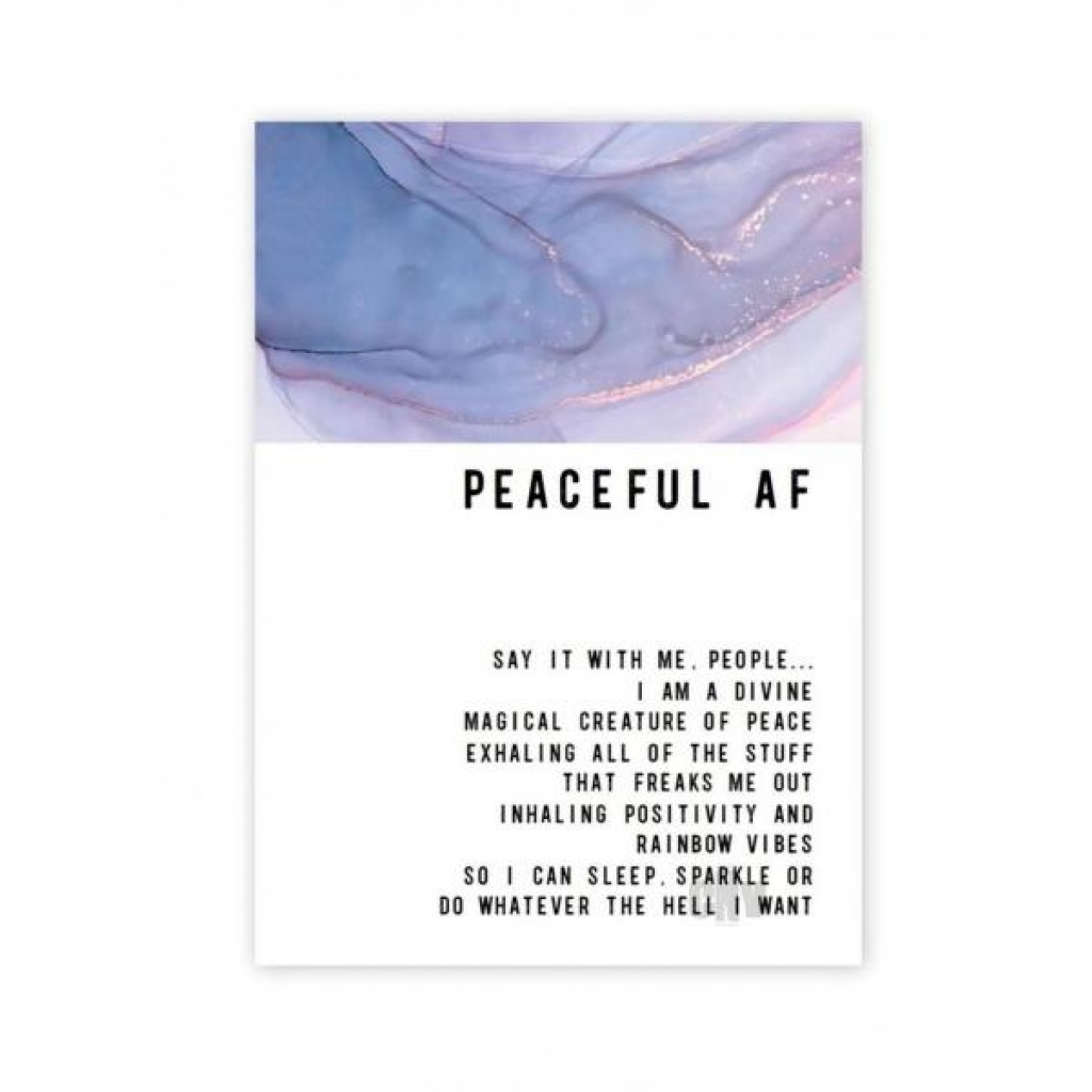 Peaceful AF Greeting Card - 6-Pack