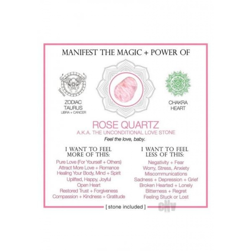 Rose Quartz Crystal Manifestation Cards