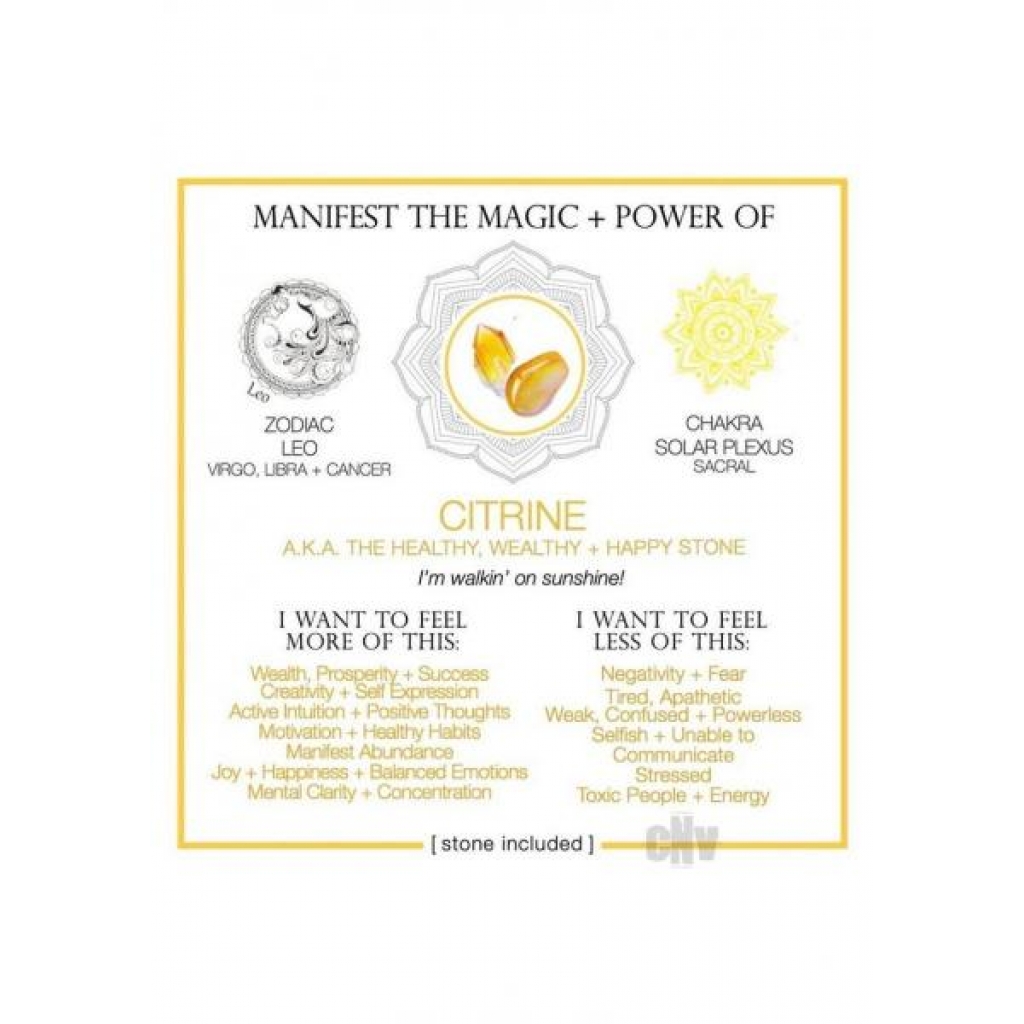 Citrine Crystal Manifestation Cards