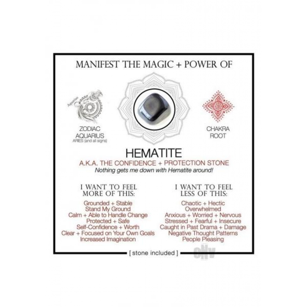 Hematite Crystal Cards