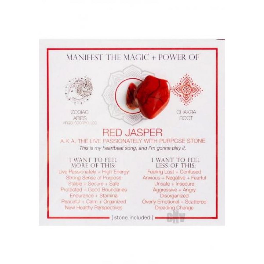 Red Jasper Crystal Cards