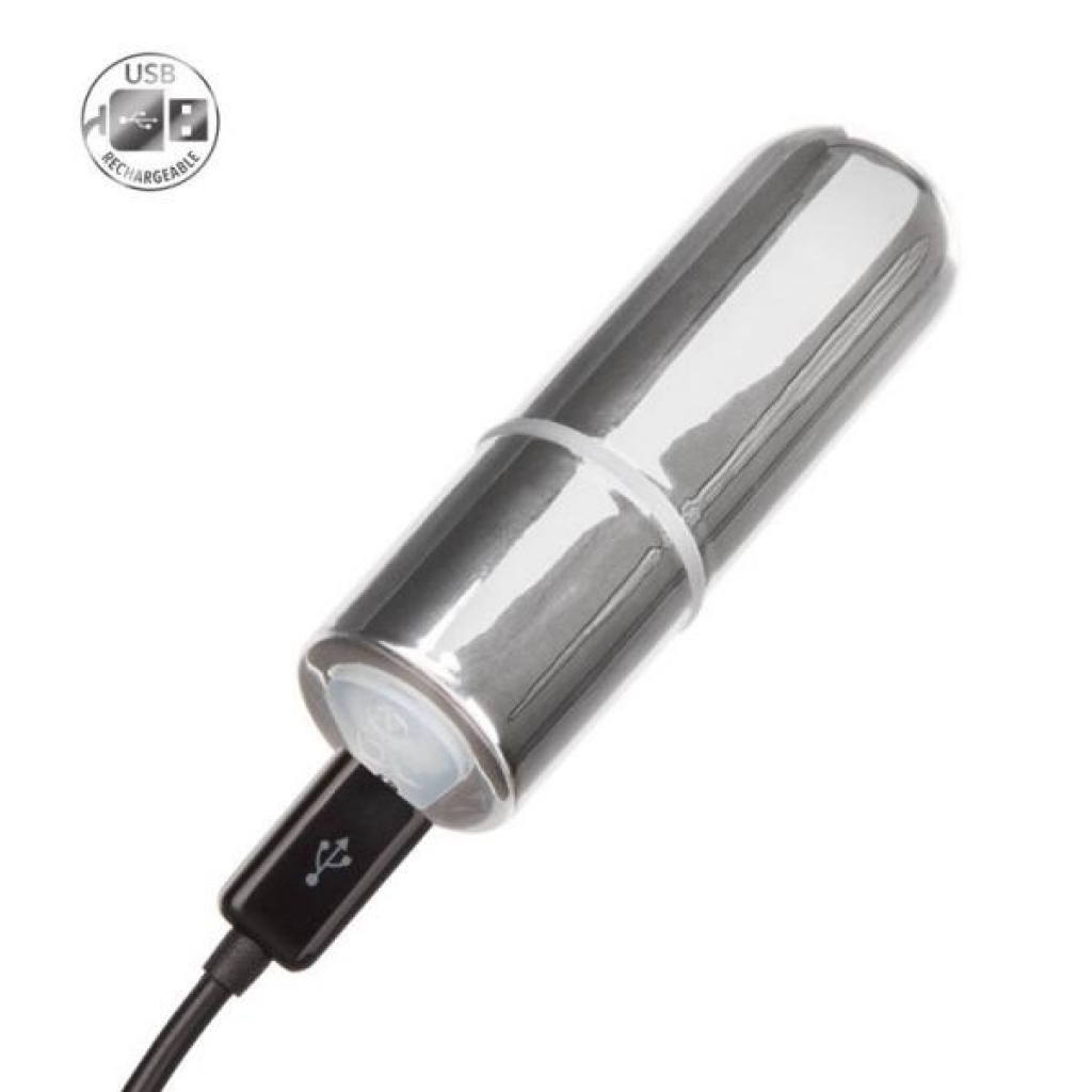 Rechargeable Mini Bullet Vibrator - Silver