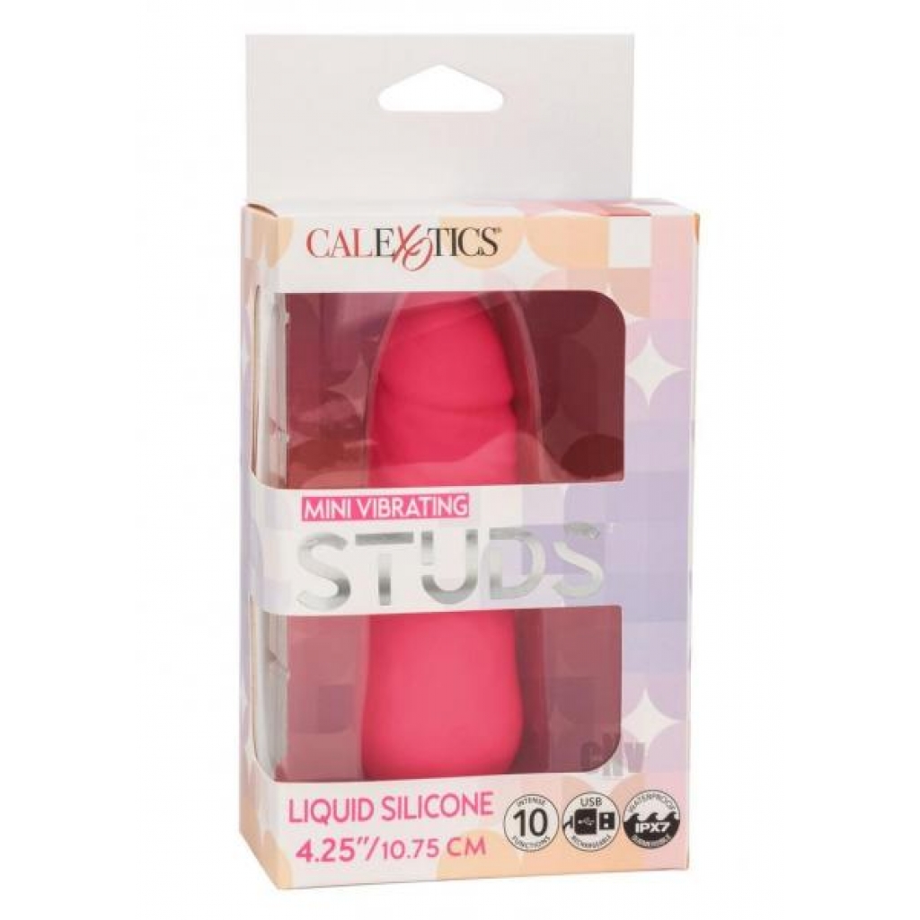 Premium Mini Vibrating Studs in Pink Silicone