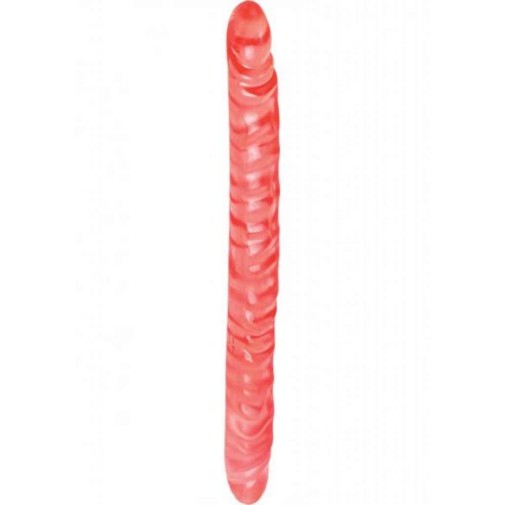 Translucence Slim Jim Duo Double Dong - Pink 17.5 Inch