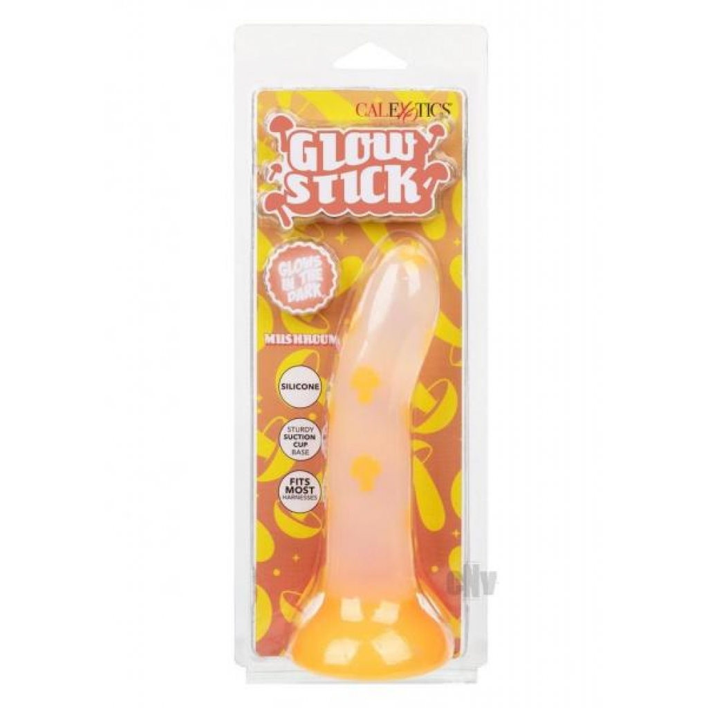 Glow-in-the-Dark Mushroom Dildo - Orange