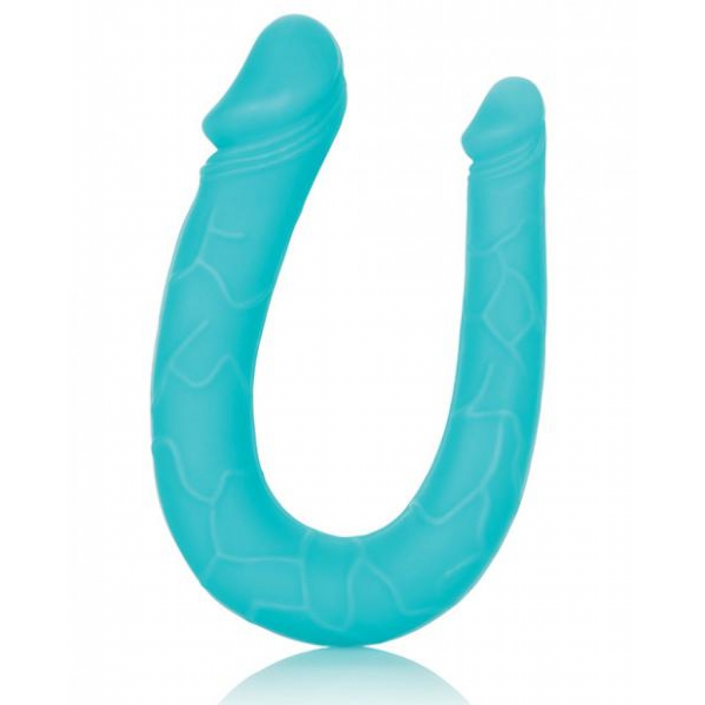 Silicone Double Dong AC/DC Dong (Teal Blue)