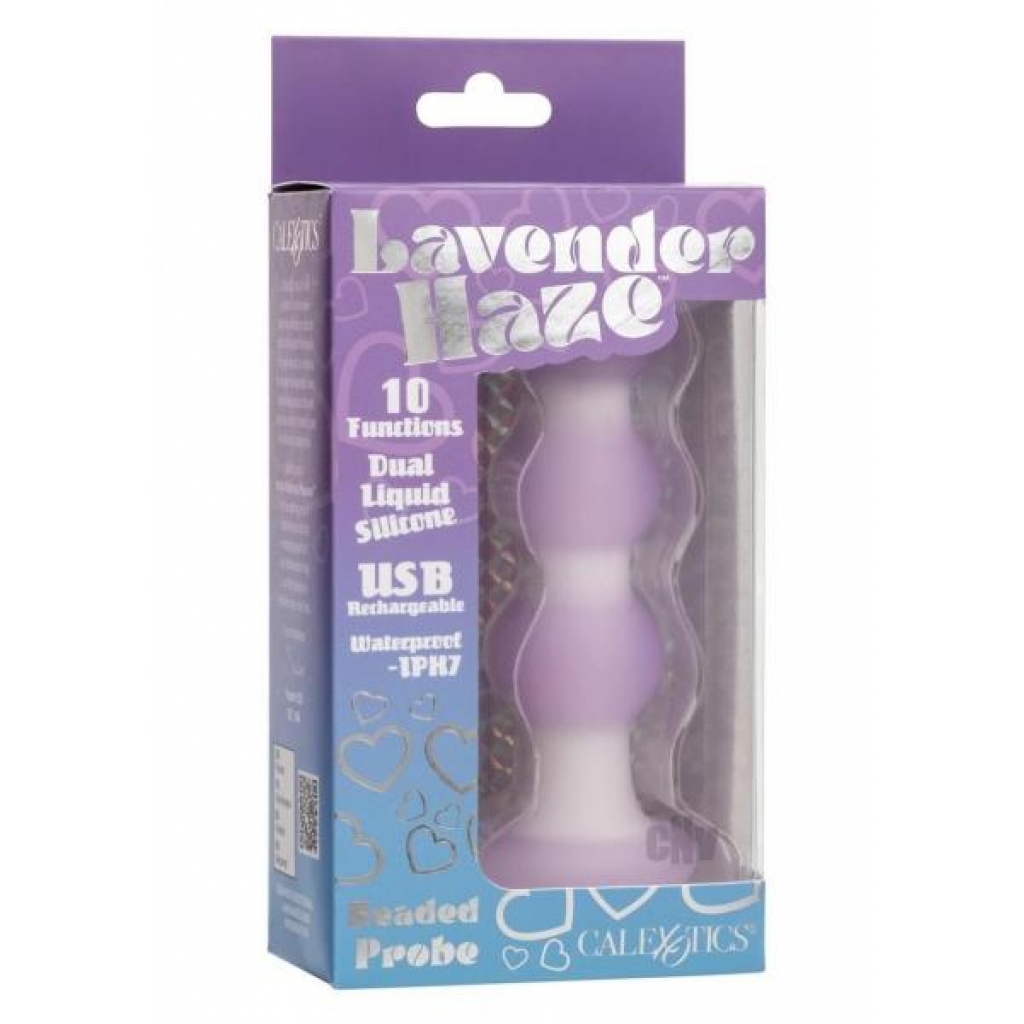 Lavender Haze Beaded Probe - Prp/Wht