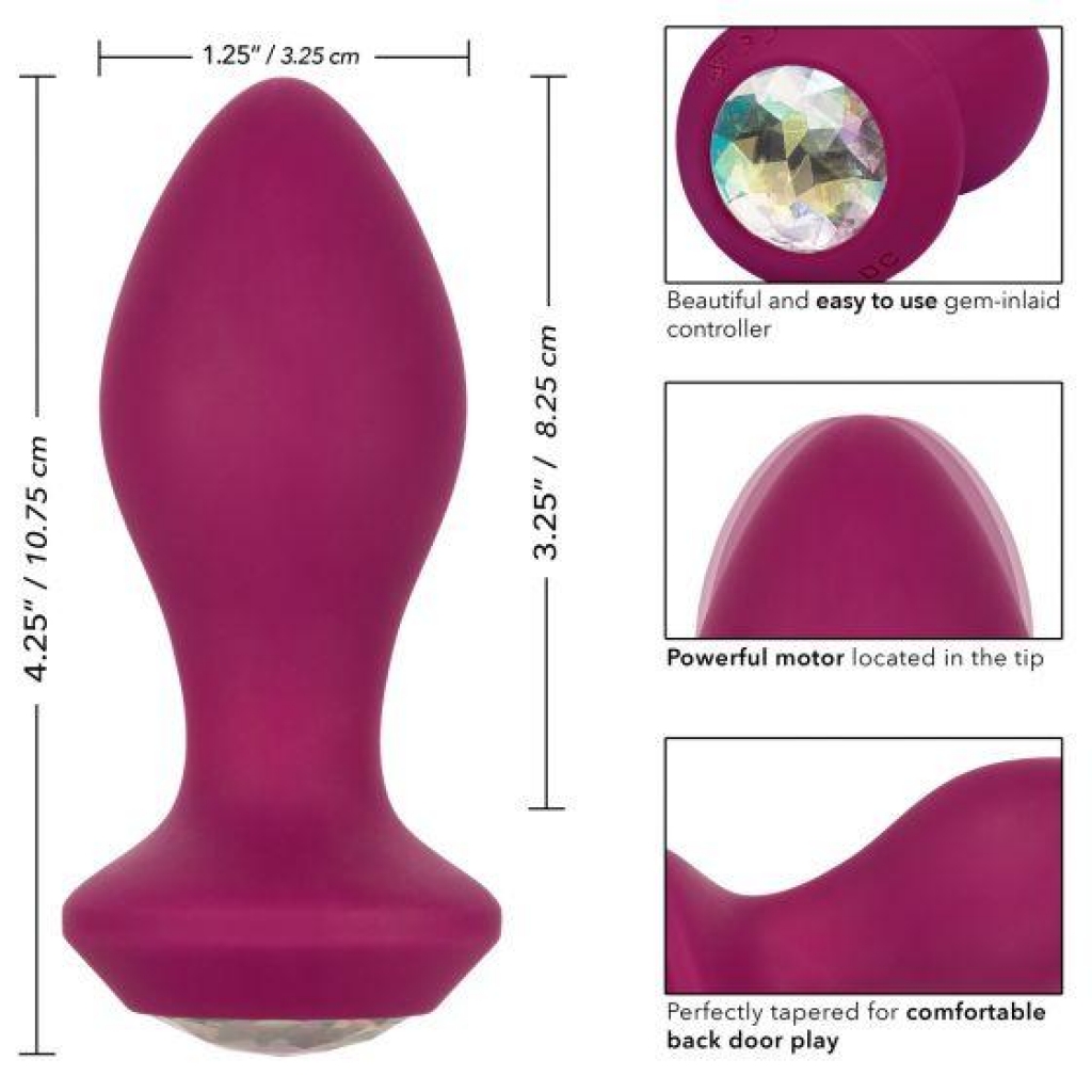 Power Gem Vibrating Crystal Probe - Purple Luxe Pleasure