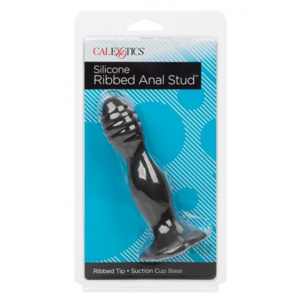 Silicone Ribbed Anal Stud - Perfect for All Levels