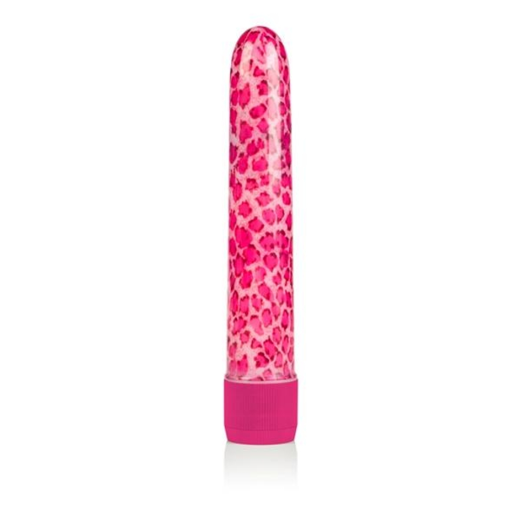 Pink Leopard Waterproof Massager - 6.5 Inch