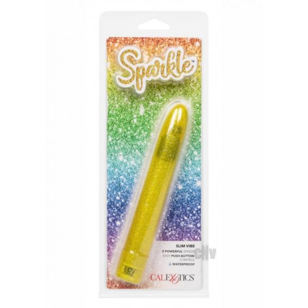 Sparkle Slim Vibe Yellow - Dazzling Pleasure Device