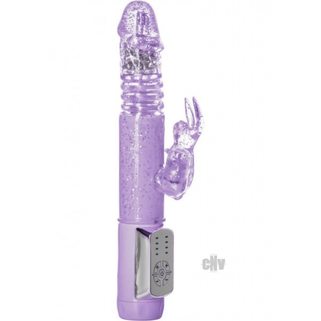 Petite Thrusting Jack Rabbit Vibrator Purple