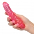 Sparkle Glitter Vibrating Dildo - Pink