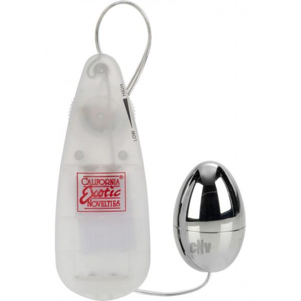 Pocket Exotics Silver Egg Vibrator