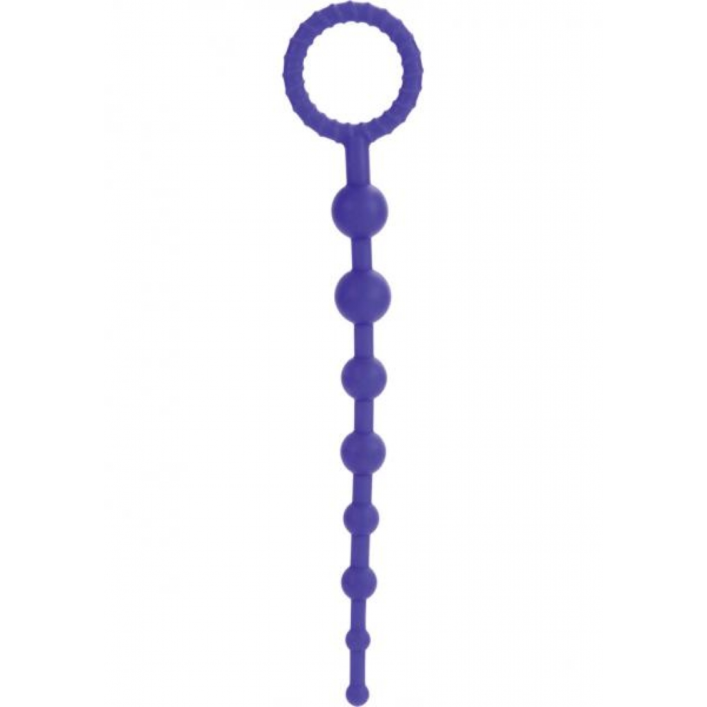 Booty Call X-10 Silicone Anal Beads - Purple