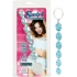 Blue Swirl Pleasure Beads - 8 Inch