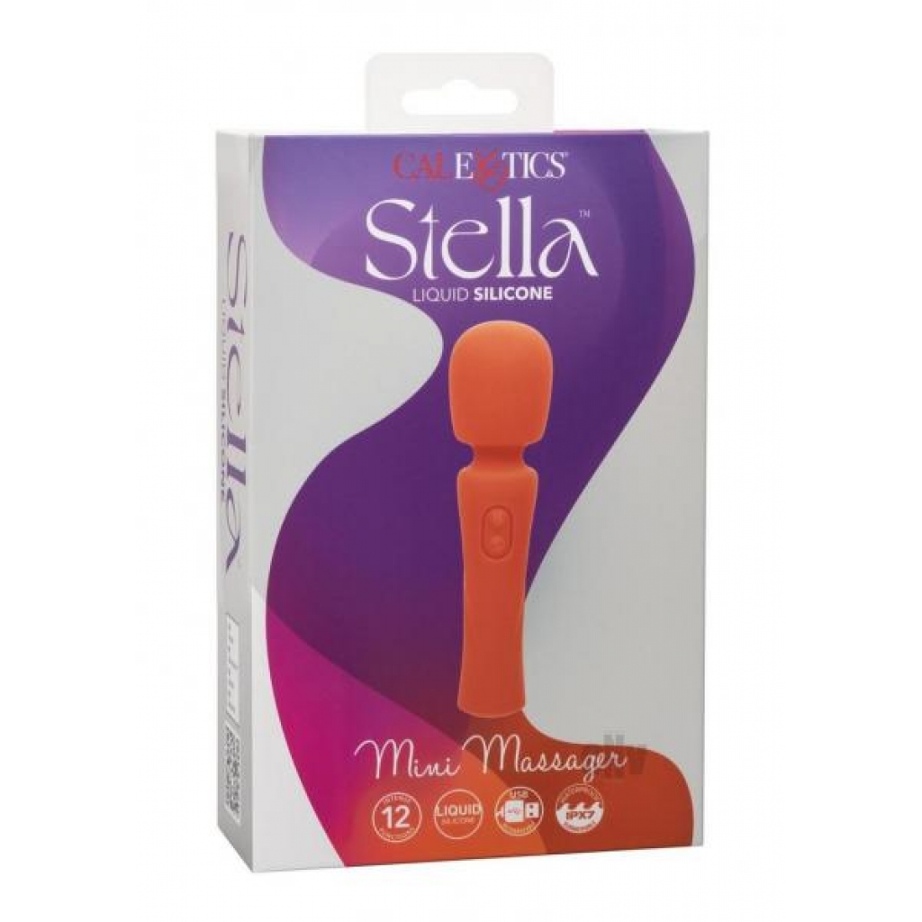 Stella Liquid Silicone Mini Massager - Orange