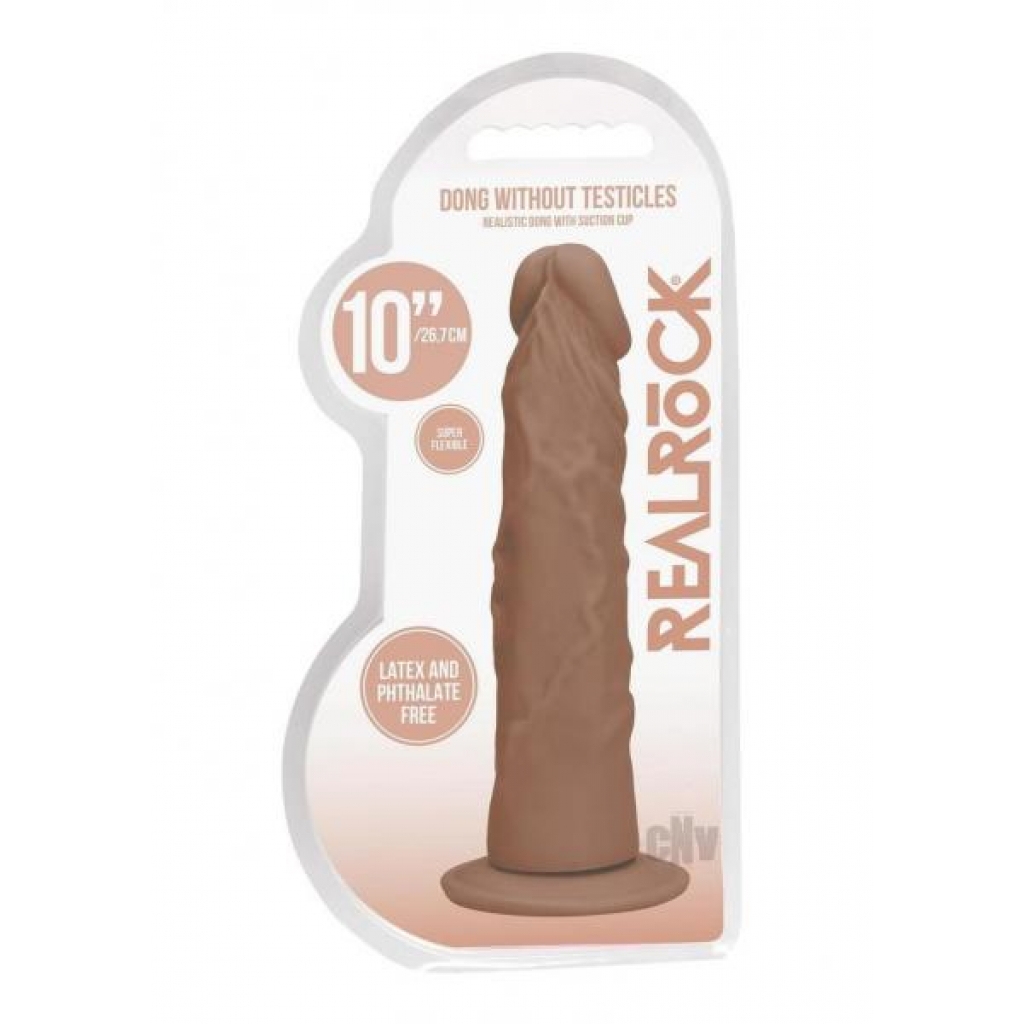 Realrock Dong Without Balls - 10 Tan