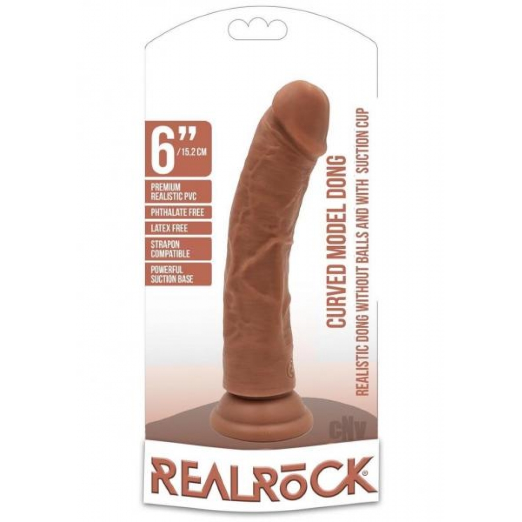 Realrock Curved Dildo 6 Tan