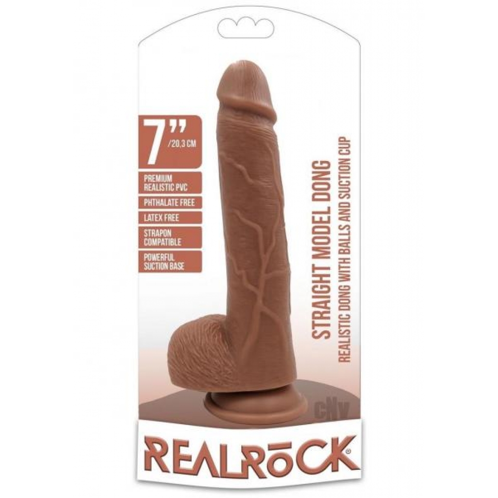 Realrock Straight W/balls 7 Tan