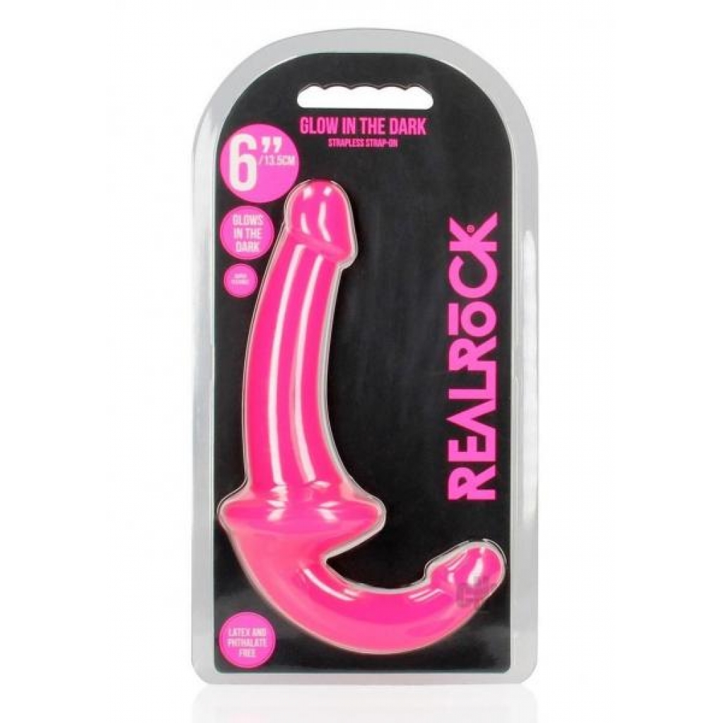 Realrock Strapless GITD 6 Pink