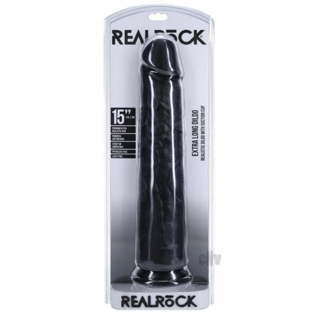 Realrock Xl Straight 15 Black