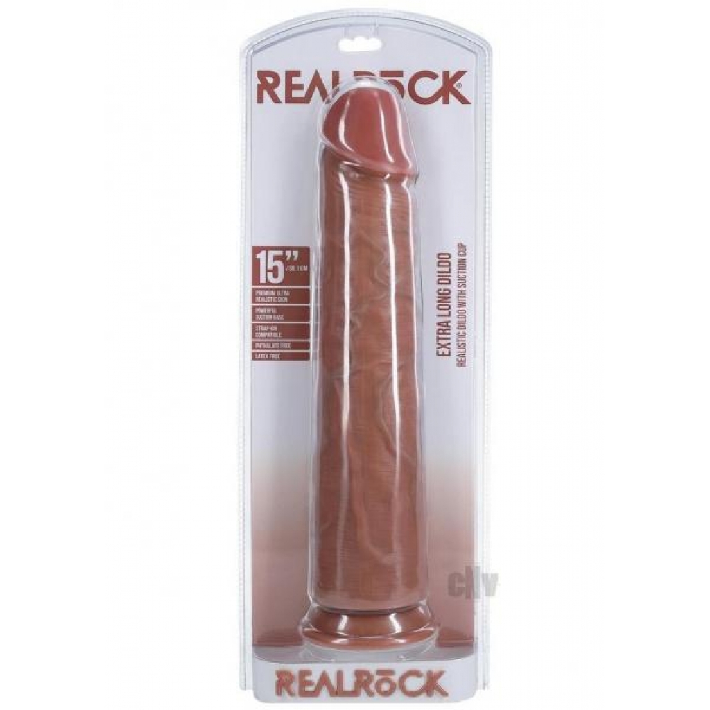 Realrock XL Straight Dildo - Tan