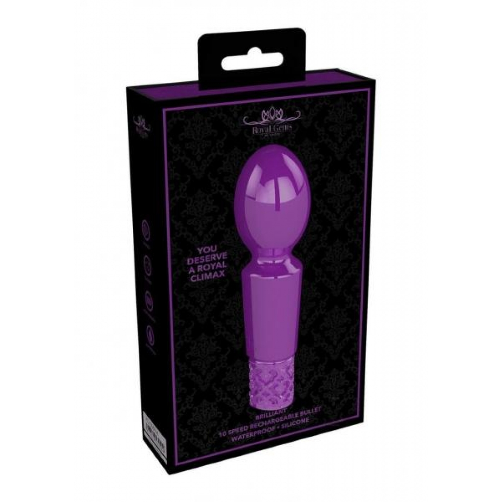 Royal Gems Brilliant Purple Silicone Vibrator