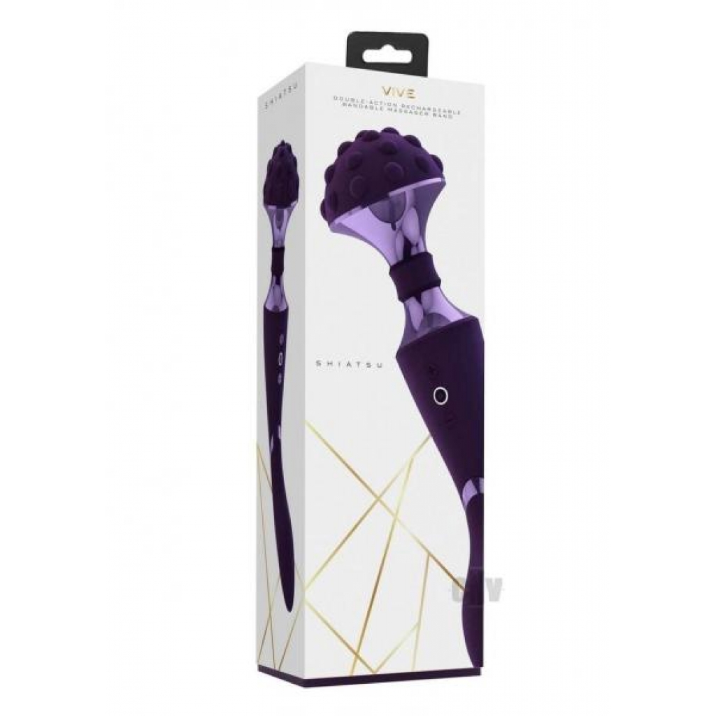 Vive Shiatsu Bendable Wand - Purple