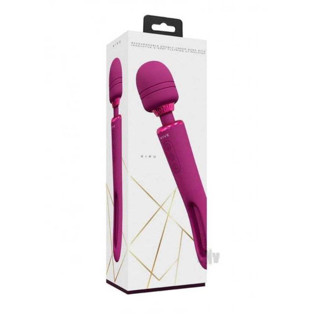 Kiku Double Ended Wand - Pink