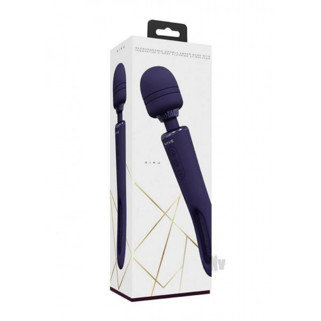 Kiku Double Ended Wand - Purple