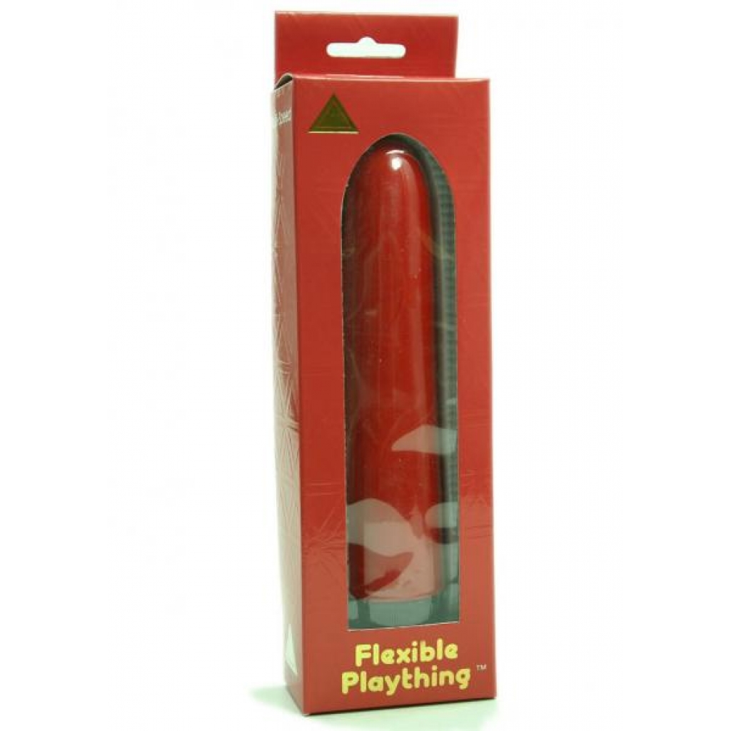 Flexible Plaything 7 Inch Vibrator Red