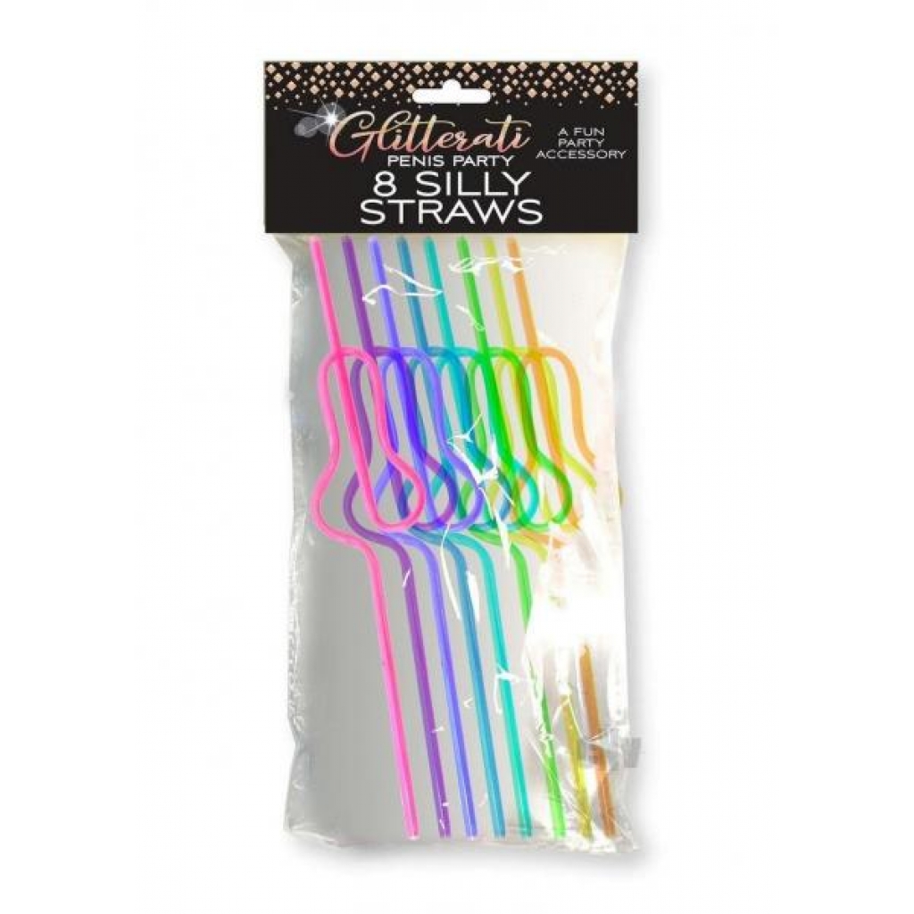 Glitterati Silly Penis Straws - Fun Party Essentials