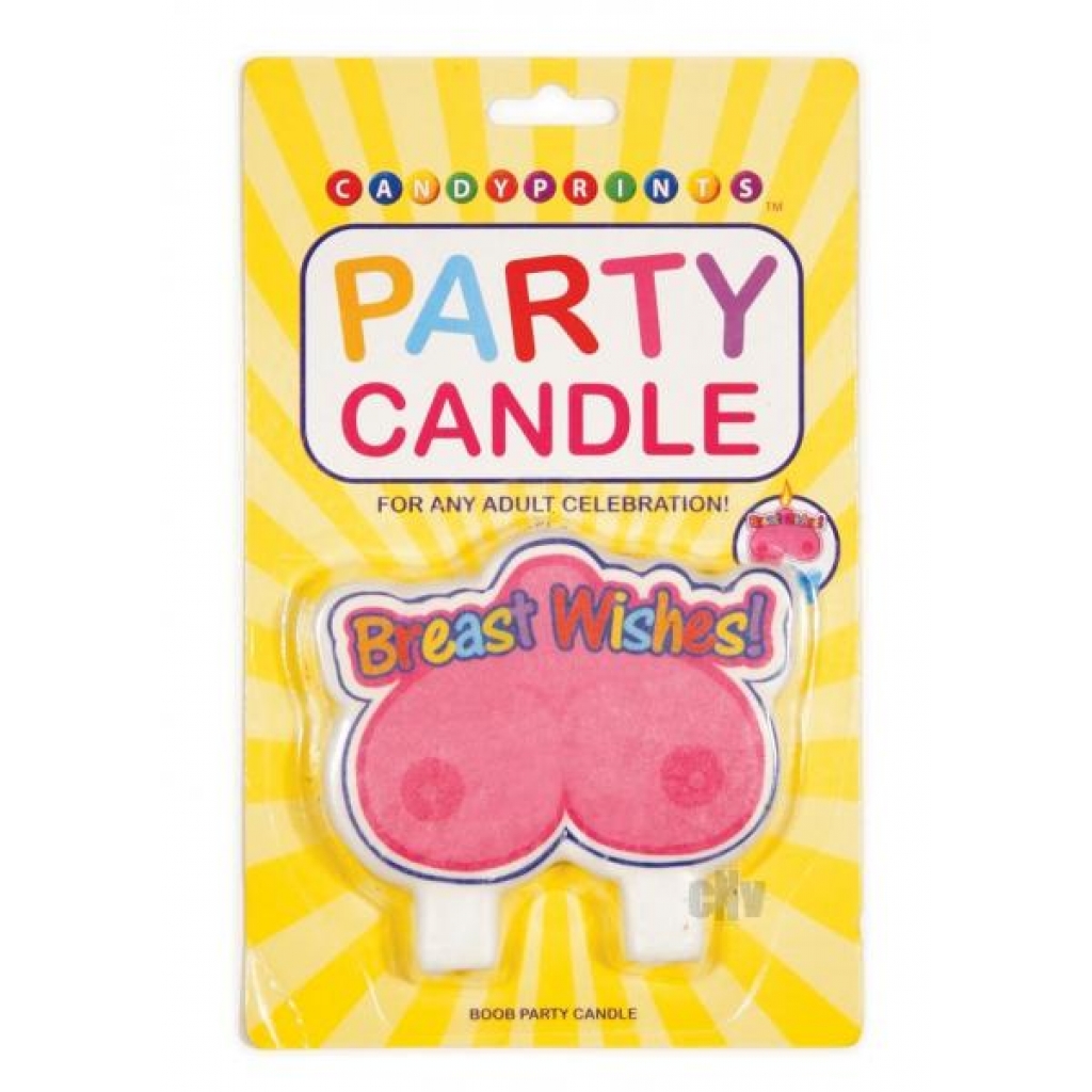 Breast Wishes Novelty Candle