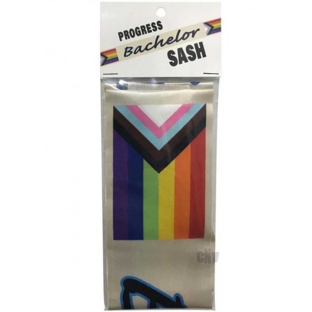 Pride Progress Bachelor Sash